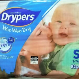 BABY DIAPER DRYPERS WEE WEE DRY BELT S SIZE 82 PCS (3-7 KG)