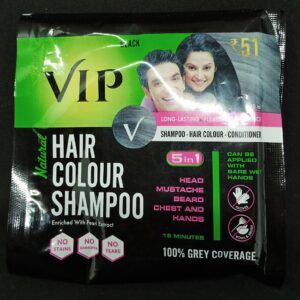 VIP (INDIAN) BLACK HAIR COLOUR SHAMPOO 20 ML