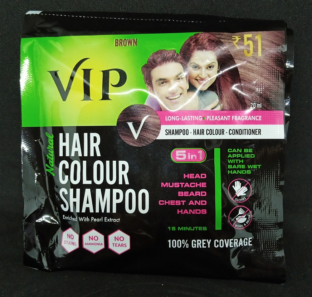 Buy VIP Hair Colour Shampoo, Brown 20 ml Online at Best Prices in India -  JioMart.