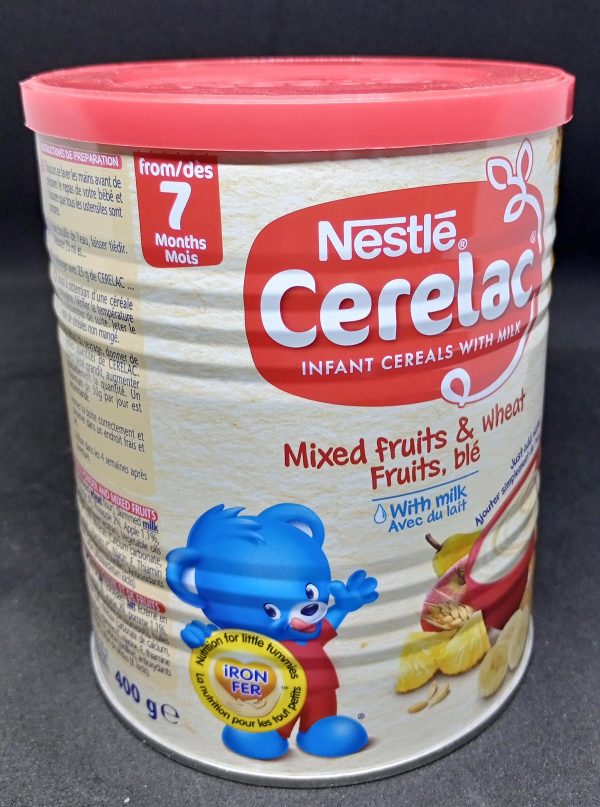 NESTLE CERELAC (SWITZERLAND) 400g FROM 7 MONTHS MIXED FRUITS & WHEAT FRUITS BABY NUTRITION
