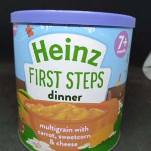 HEINZ (UK) FIRST STEPS DINNER MULTIGRAIN WITH CARROT SWEETCORN & CHEESE 7+ MONTHS 200G