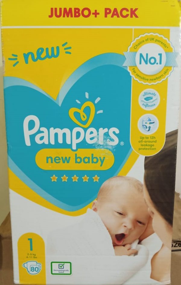 PAMPERS 1 (UK) NEW BABY 80 PCS 2-5 KG BABY DIAPER