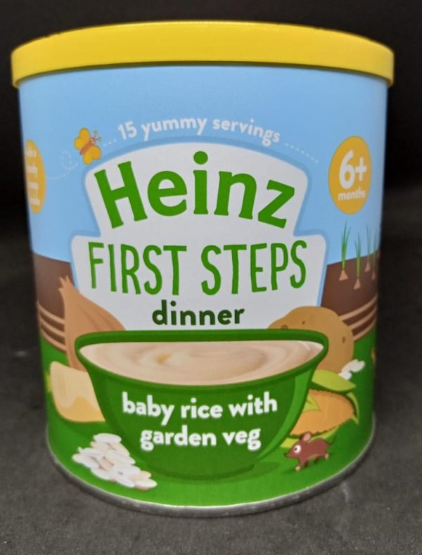 HEINZ (UK) DINNER BABY RICE WITH GARDEN VEG 200G
