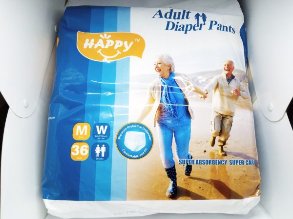 HAPPY (CHINA) ADULT DIAPER PANTS M 36 PCS W 24"-44"