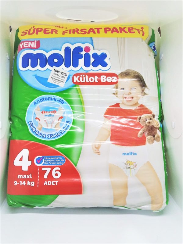 MOLFIX 4 (TURKEY) PANT 76 PCS (9-14 KG) BABY DIAPER